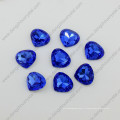 Forme de coeur de pierres fantaisie bleues Forme de pierres de pierre brillantes
